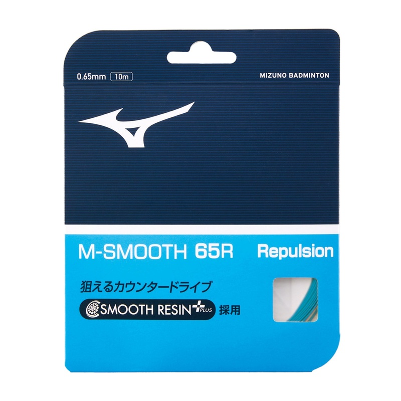 MIZUNO M-SMOOTH 65R Badminton String Set (10m) – Blue