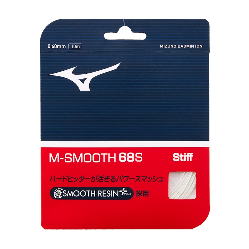 MIZUNO M-SMOOTH 68S Badminton String Set (10m) – White