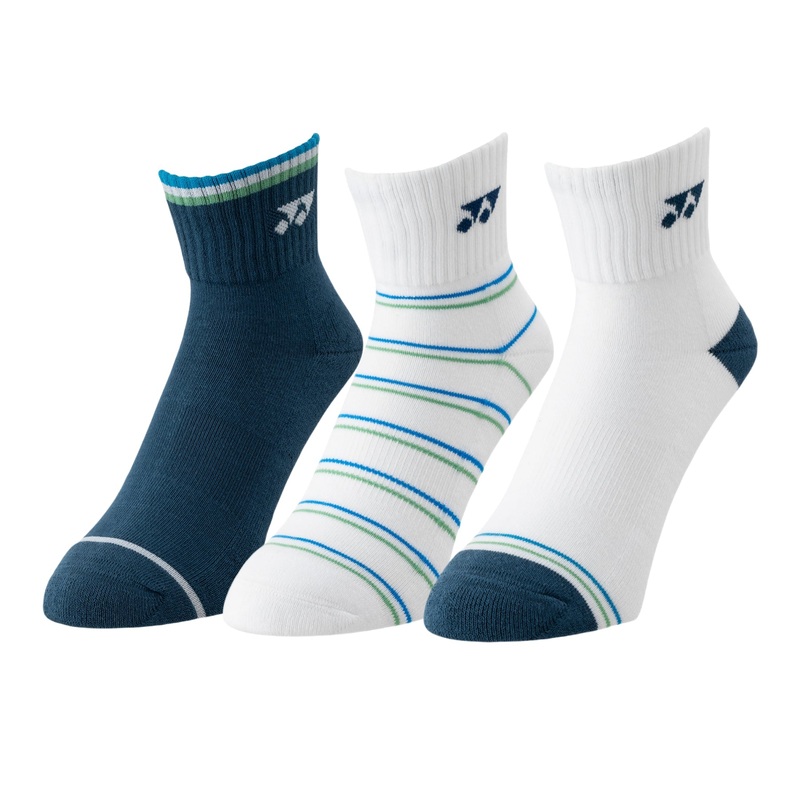YONEX Sport Quarter Socks (3 Pairs) 19236EX – Assorted