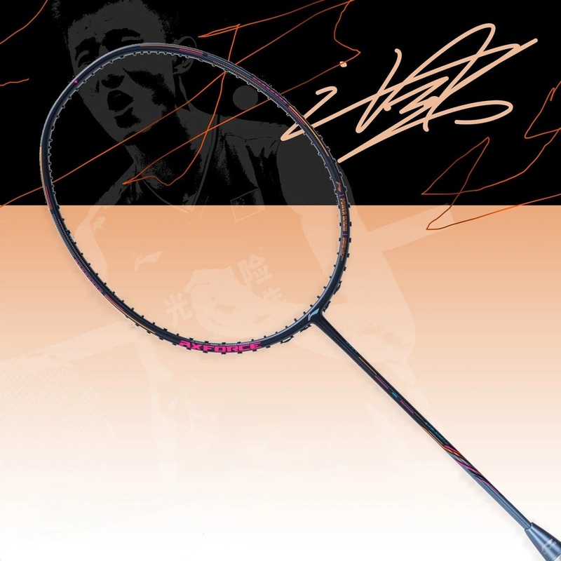 LI-NING AXFORCE 80 (Black/Gold) Badminton Racquet  Unstrung & Free Grip