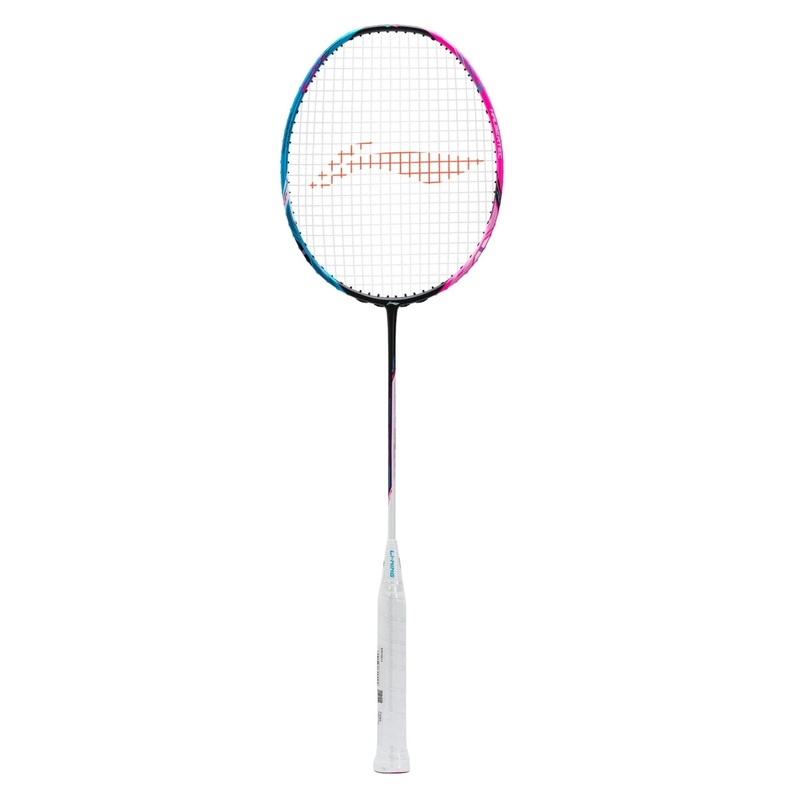 LI-NING HALBERTEC 8000 (Black/Blue/Pink) Badminton Racquet  Unstrung & Free Grip