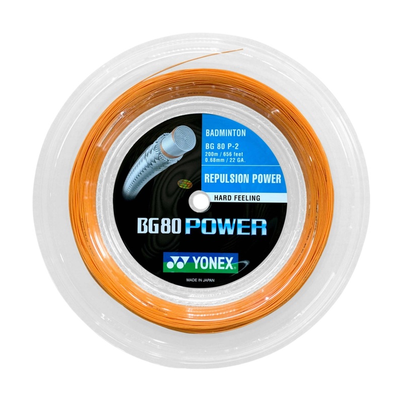 YONEX BG80 POWER Badminton String Coil (200m) – Orange