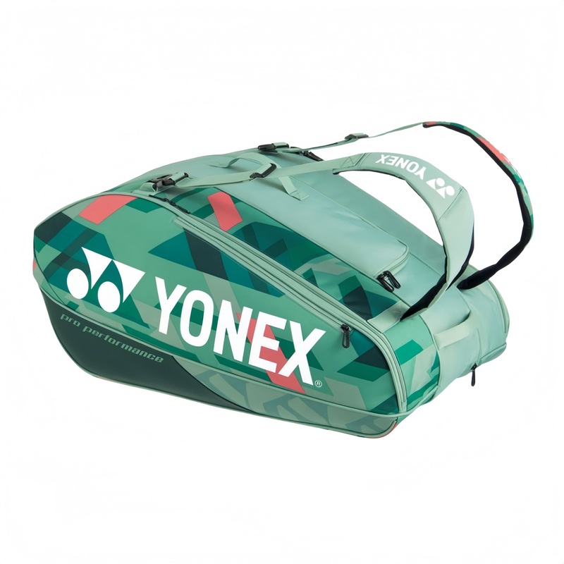 YONEX Pro Racquet Bag (12 pcs) [WIDE] for Badminton & Tennis  BA924212 Olive Green