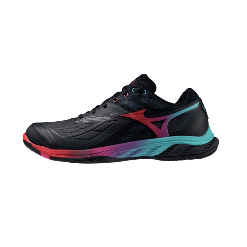 MIZUNO WAVE FANG 2 Badminton Shoes Salute/Hibiscus/Peacock Blue UNISEX