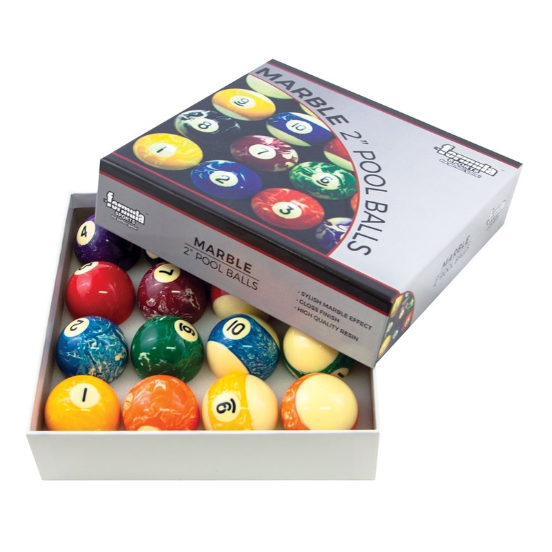 Marble Pool Balls 2 Boxed|2″