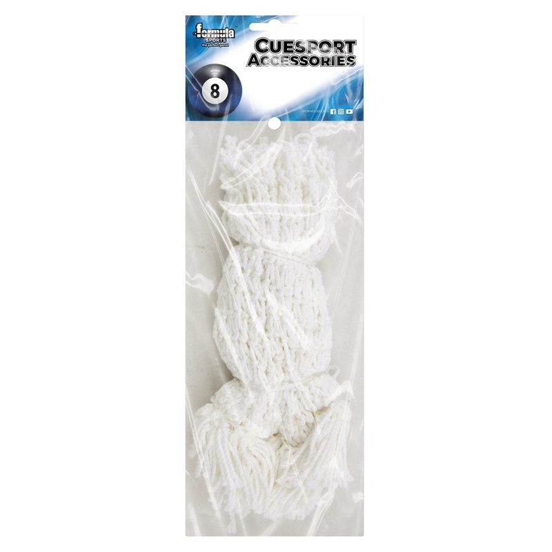 8 Cotton Mesh Pocket Nets|White