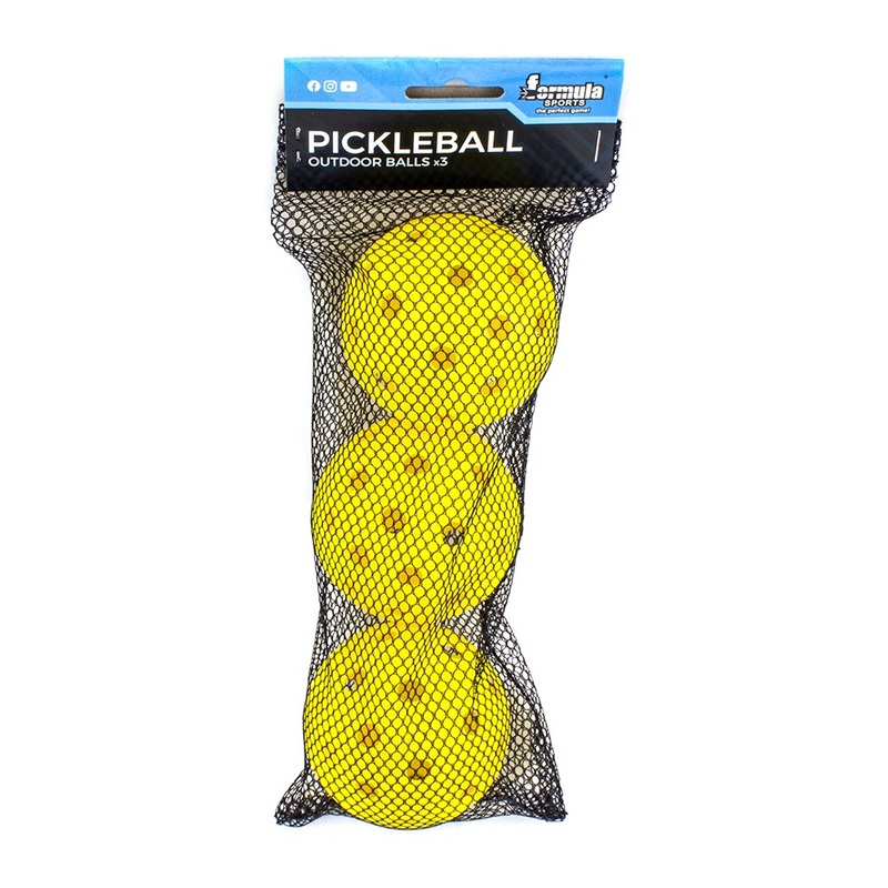 Pickleball Outdoor Balls x3|Yellow