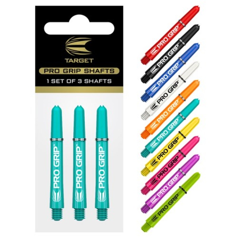 Pro Grip Shaft|Red|Black|Blue|White|Orange|Aqua|Yellow|Pink|Purple|Lime Green|Short|Intermediate|Medium