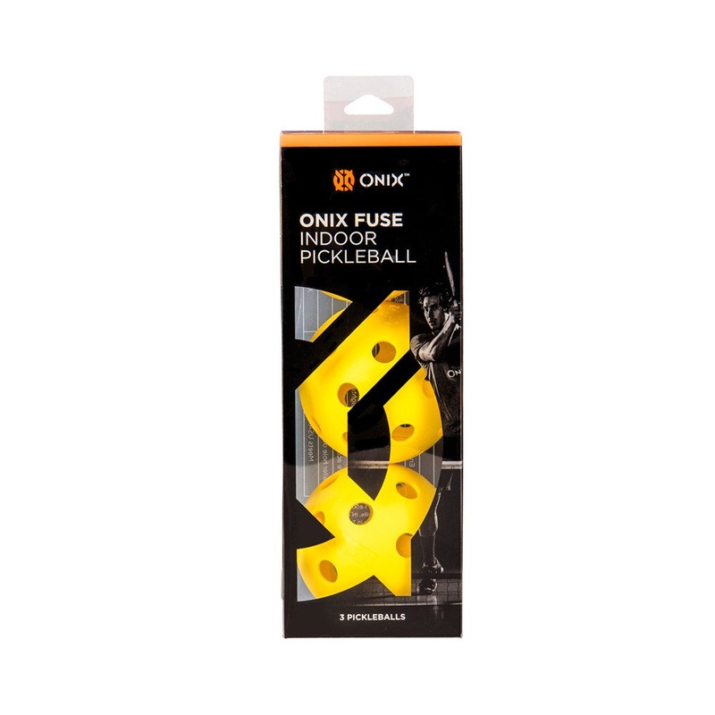 Fuse Indoor Pickleballs|Orange|Yellow|3 Pack