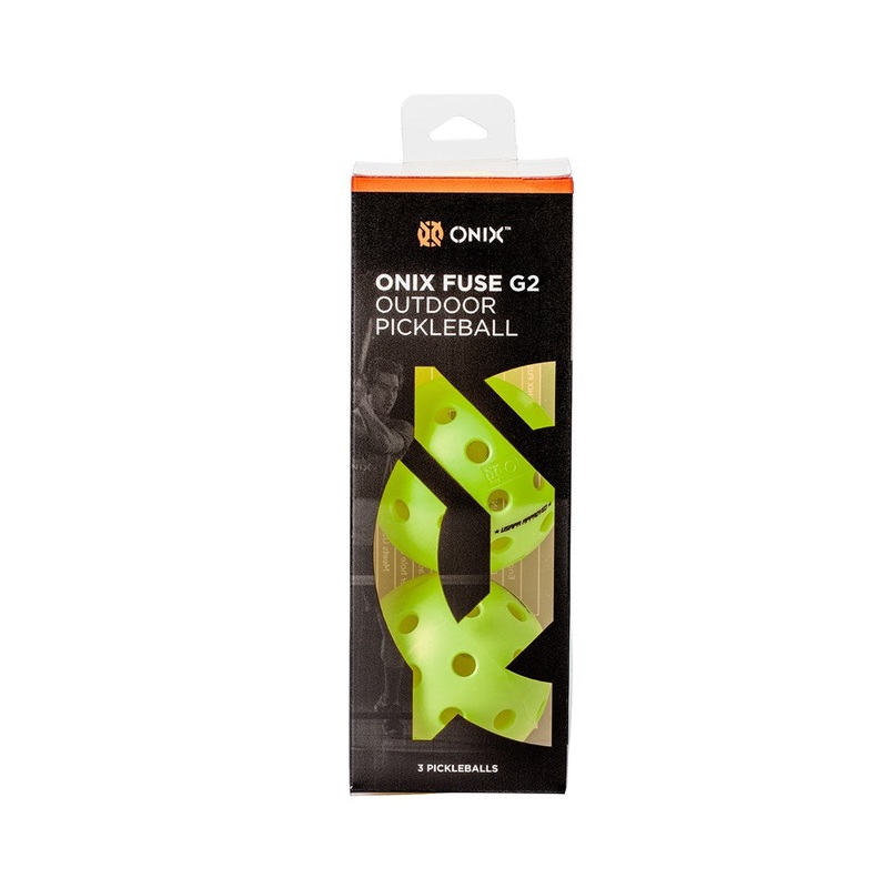 Fuse G2 Outdoor Pickleballs|Neon Green|Yellow|3 Pack