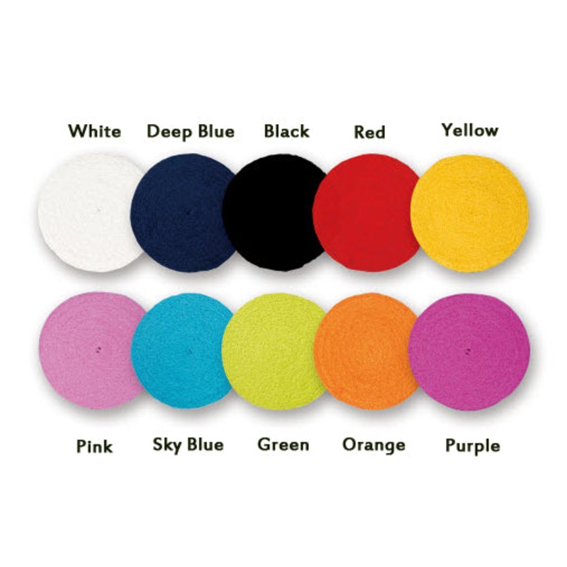 Victor Towel Grip C-1025|Orange-O|Green-N|Sky Blue-M|Pink-I|Yellow-E|Deep Blue-B|Black-C|White-A|Rose Pink-Q|Dark Red-Y|Lake green-R