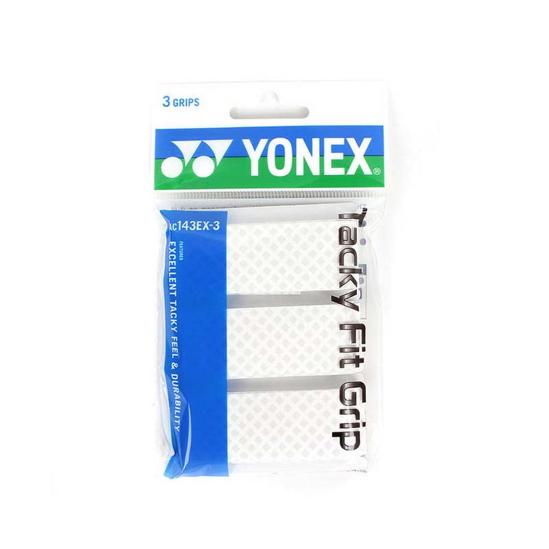 YONEX AC143-3 Tacky Fit Grip|Black(007)|Red(001)|White(011)|Light Yellow(557)