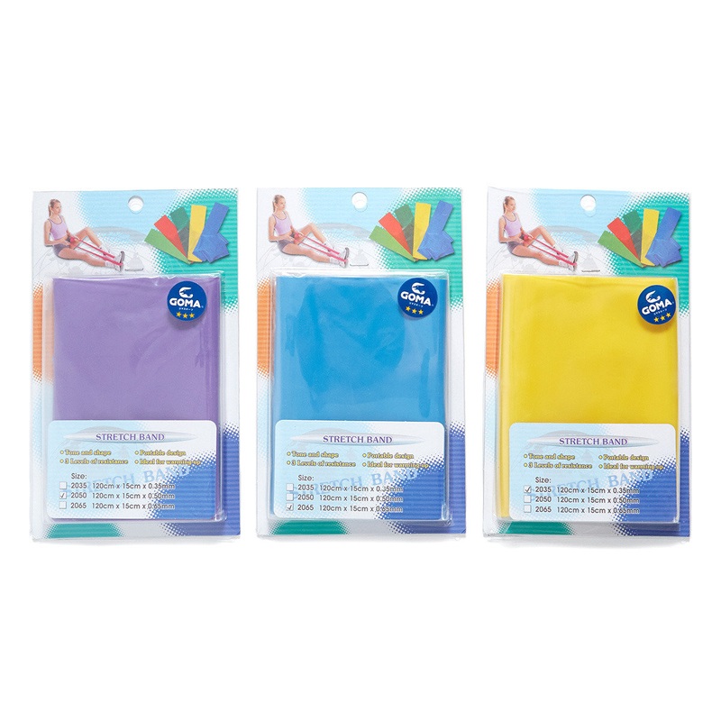 GOMA Rubber exercise bands|0.35mm|0.5mm|0.65mm