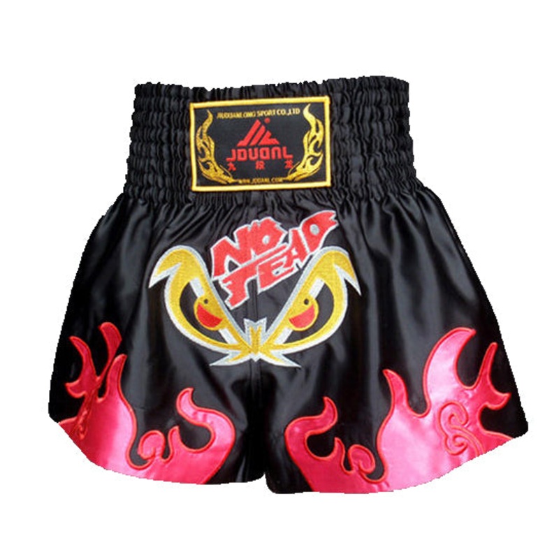 Jduanl Muay Thai short TD002|Black|Blue|L|XL