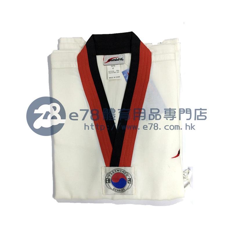 Sunbird Taekwondo suit (Black/Red) TU3014