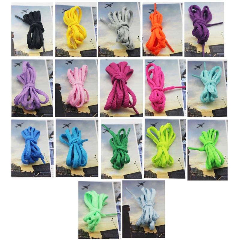 Shoelace SHL01|Black|Yellow|Gray|Orange|Deep Purple|Pink|Peachblow|Turquoise|Blue|Sky Blue|Lime Green|Green|Pastel Green|Light Blue|Deep Green|Reddish Purple|Light Purple