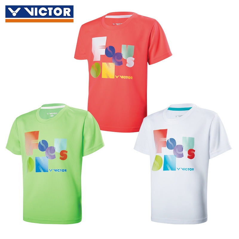 Victor Junior T-shirt T-72027|White|Green|Pink|150cm|140cm