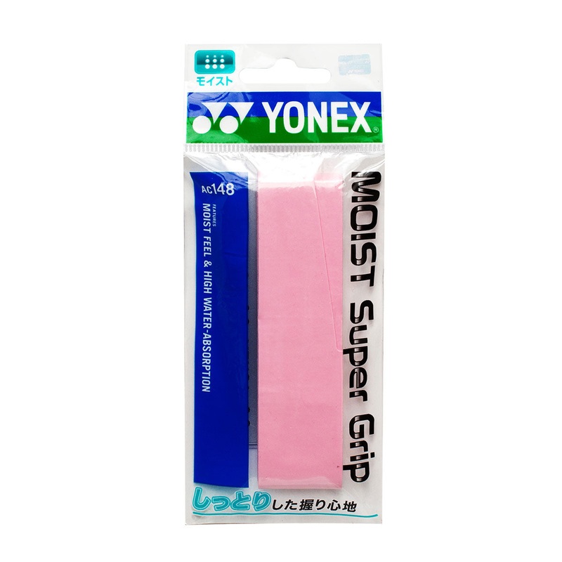 YONEX AC148 Moist Super Grip|White(011)|Pink(421)|Green(048)|Purple(022)|Deep blue 566|Yellow 004