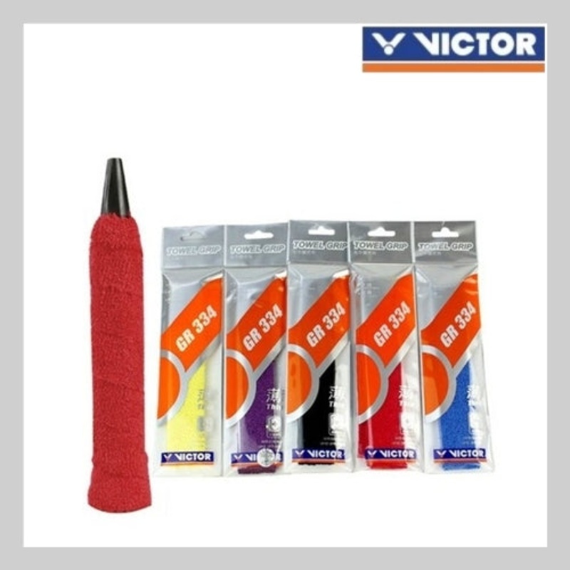 Victor Thin Towel Grip GR334|Purple|Blue|Black|Yellow|Red