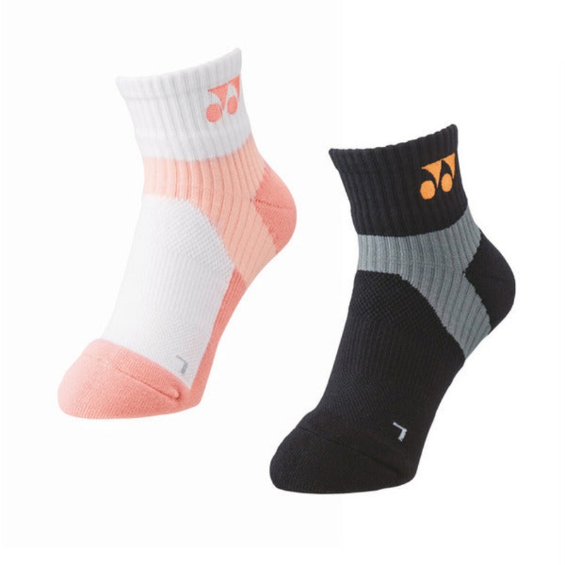 Yonex Woman Sport Socks 29152|White(011)|Coral (601)|Black/Clear orange (707)|Navy Blue(019)