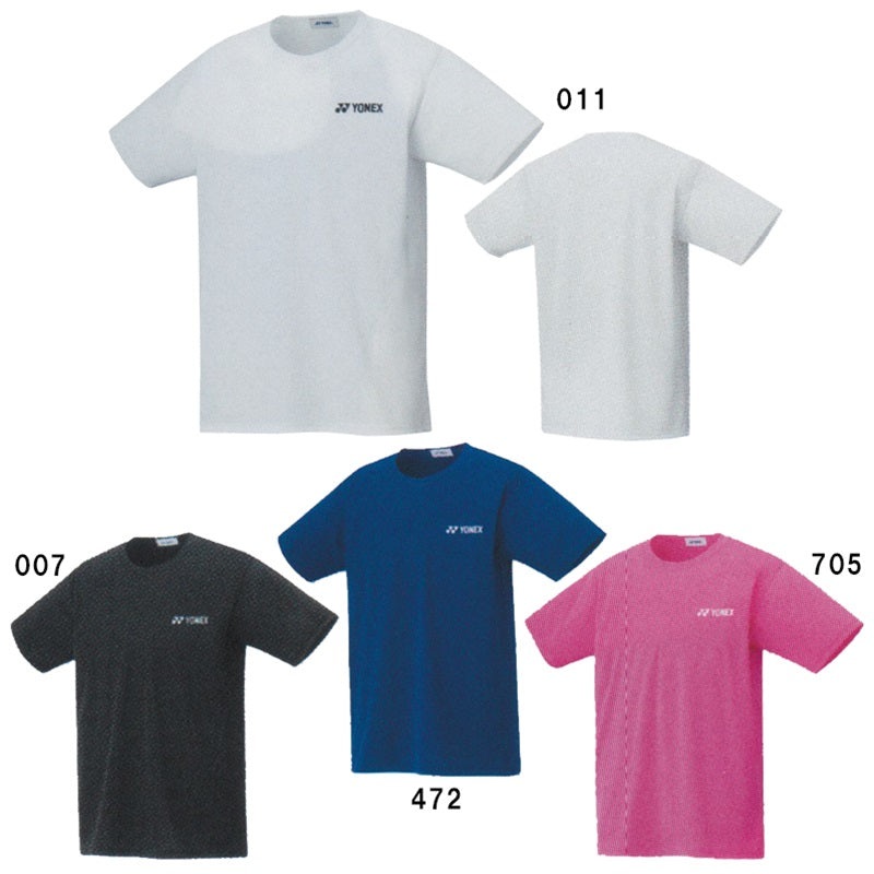 YONEX Junior T-shirt 16500J|White(011)|Neon pink(705)|Black(007)|Midnight Navy(472)|140cm|130cm|120cm