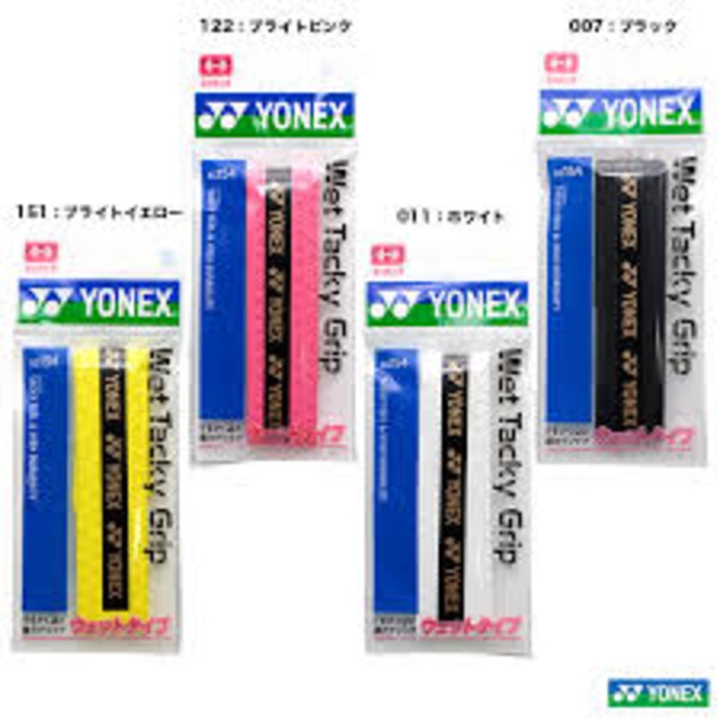 YONEX Grip Tape AC154|Black(007)|White(011)|Bright pink(122)|Bright yellow(151)