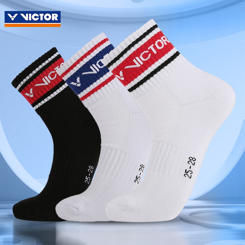 Victor Men Sport Socks SK156|Blue|Black|Red
