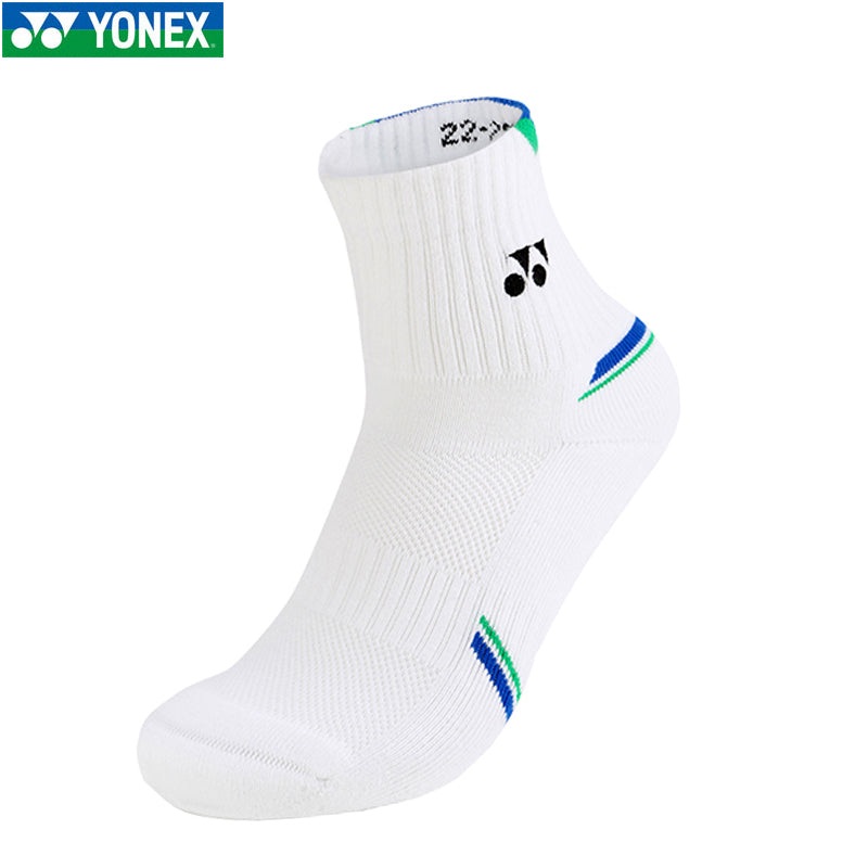 Yonex Men’s Socks 145092BCR|White/Blue(256)|White/Orange(373)|Navy(629)