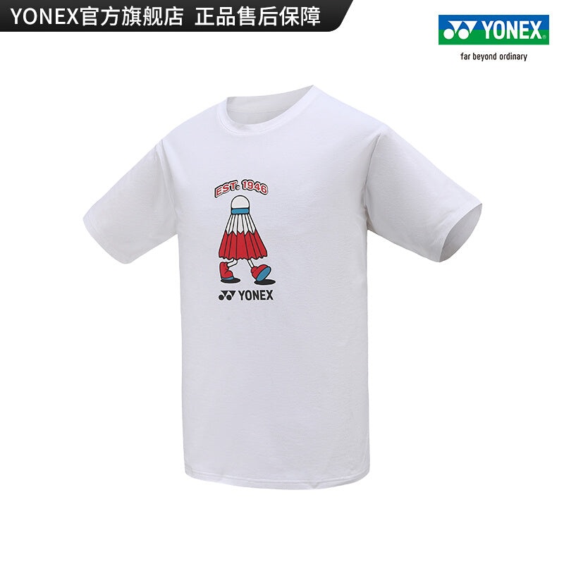YONEX Mens T-shirt 115222BCR|Oatmeal|Black|White|M|L|XL|XXL|3XL(XXO)