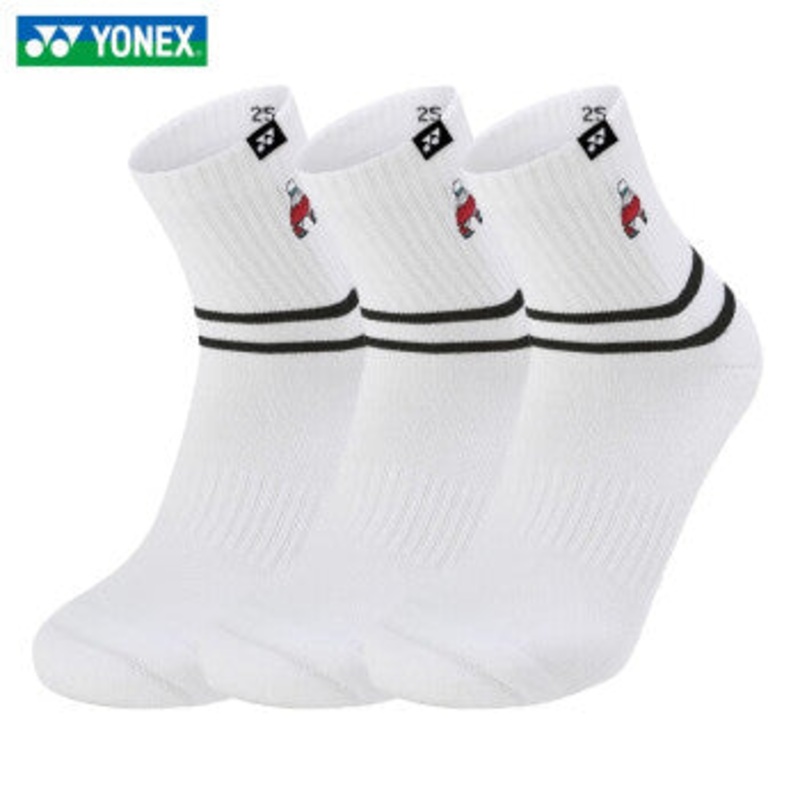 Yonex Sport Socks 145222BCR|White(011)|Blue 629)|Black(007)