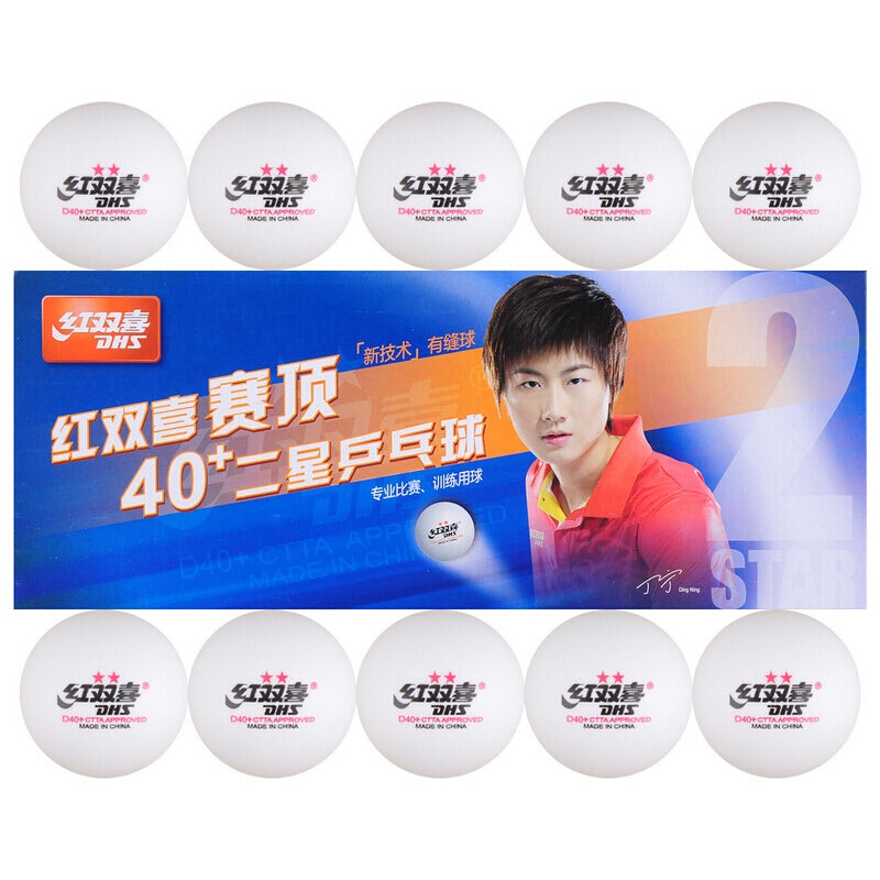 DHS 2 Star 40+ Table Tennis Ball D40+ (10pcs)