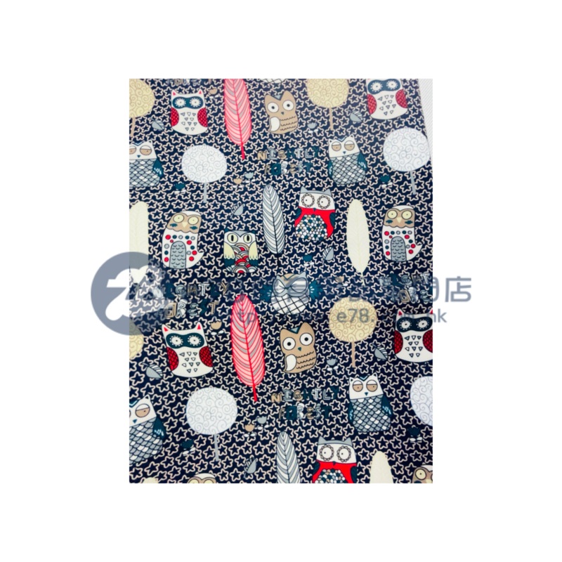 Handmade Water Resistant Racket Case (feather owl 225