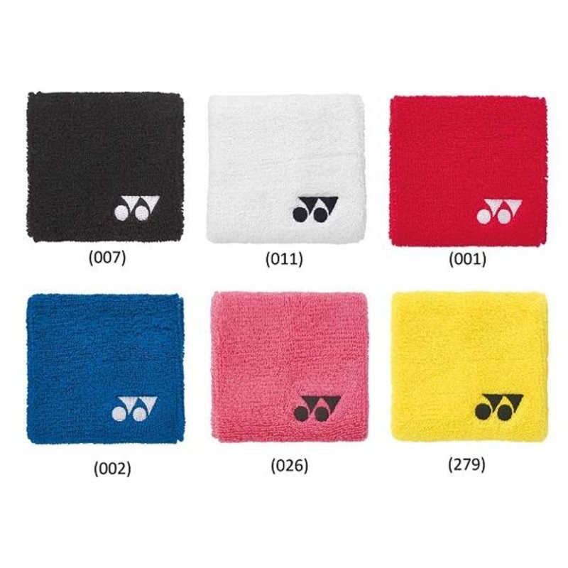 Yonex Wristband AC493|BLUE(002)|BLACK(007)|WHITE(011)|Pink (026)|Light yellow ( 279)|Red (001)