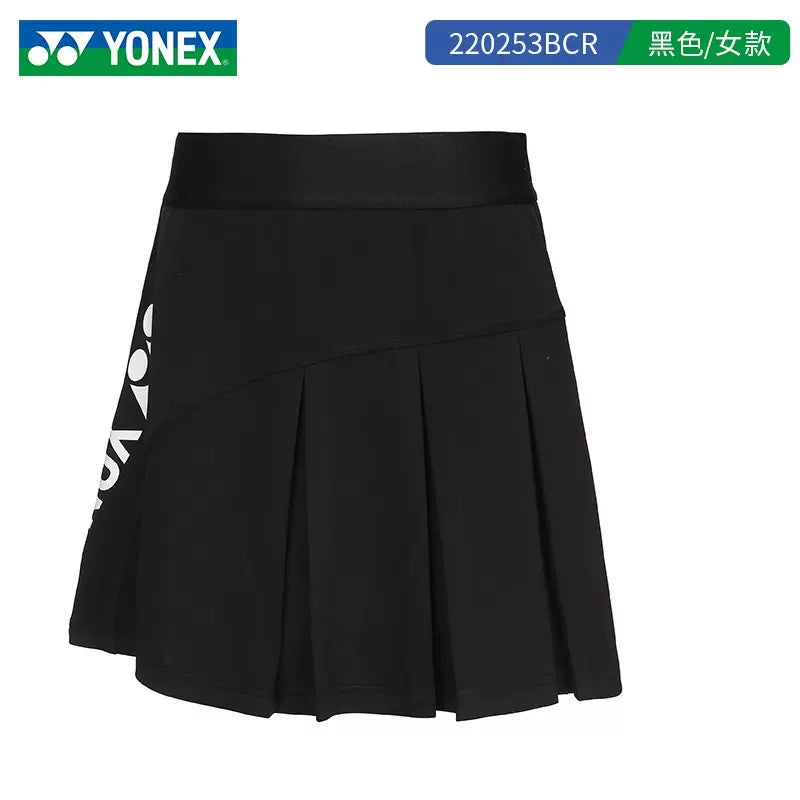 YONEX Ladies Skirt 220253BCR|Black (007)|White (011)|Pearl Blue(756)|M|L|XL(O)|XXL(XO)