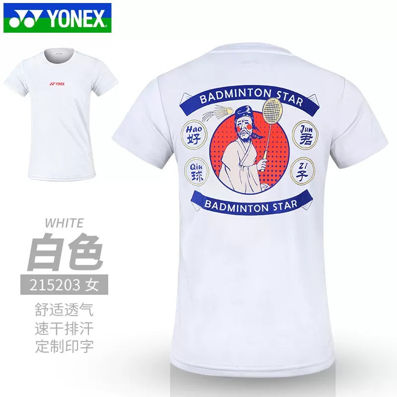 Yonex Women Shirt 215203BCR|White (011)|Black(007)|M|L|XL(O)|XXL(XO)