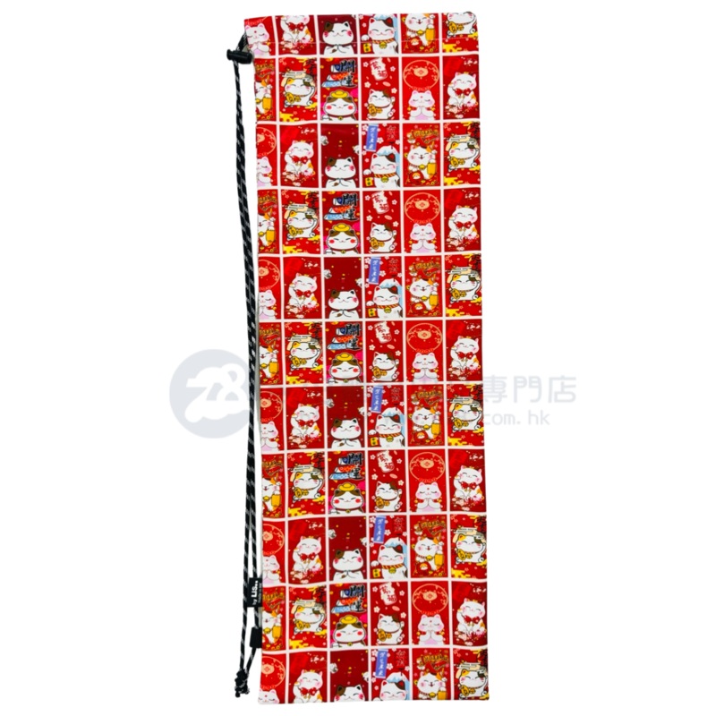 Handmade Water Resistant Racket CaseCheckered Lucky Cat 358)
