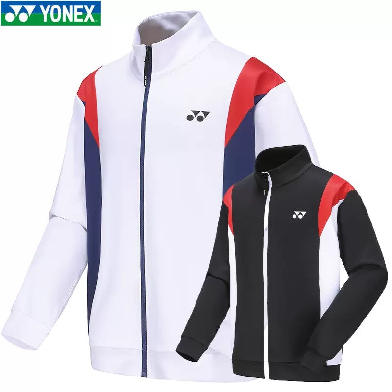 YONEX Men’s Jacket 150024BCR|White (011)|Black (007)|M|L|XL(O)|XXL(XO)