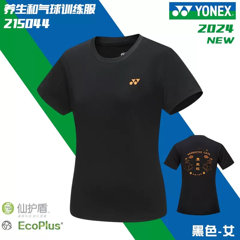 Yonex Women Shirt 215044BCR|White(011)|Black(007)|M|L|XL(O)|XXL(XO)