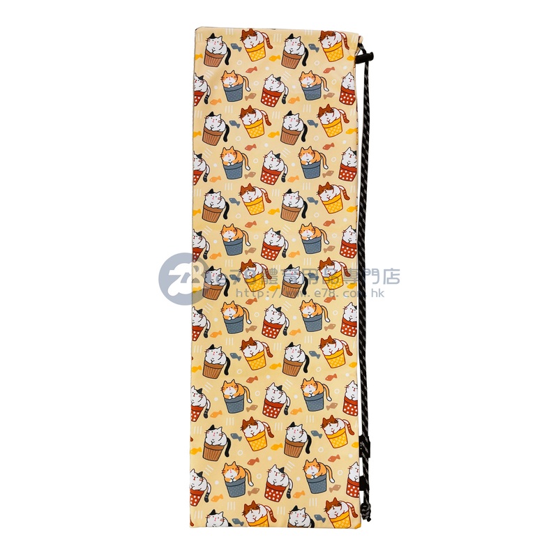 Handmade Water Resistant Racket Case (Flowerpot Cat 389)