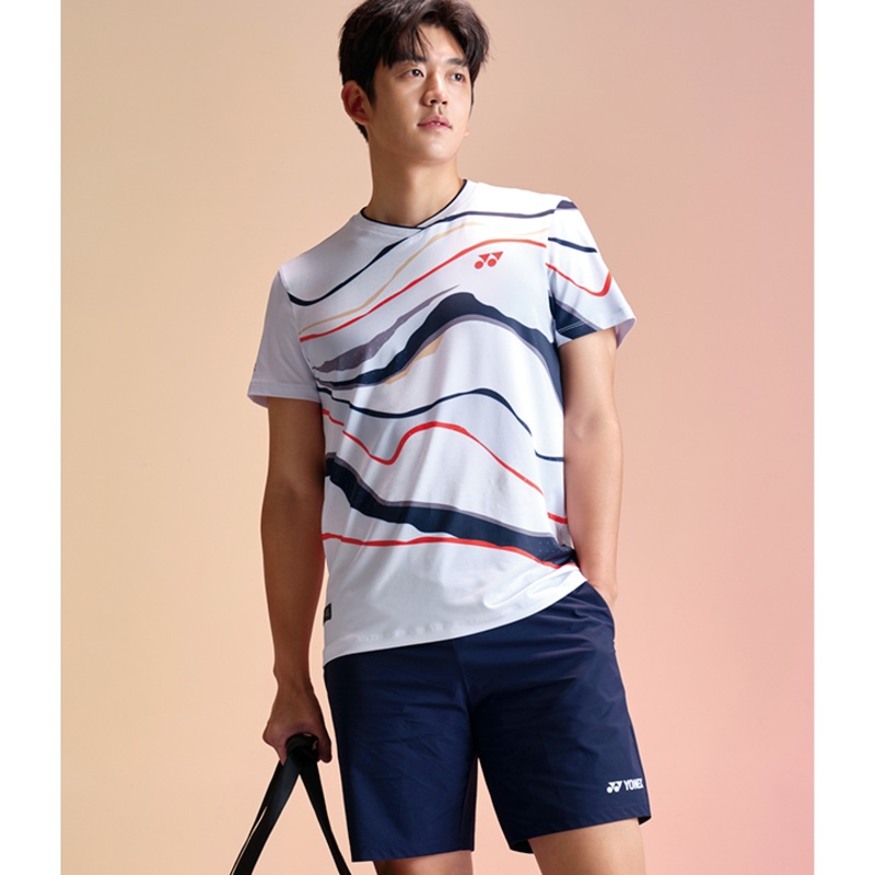 YONEX Men’s T-shirt 241TS019M|WHITE|95(M)|100(L)|105(XL)|110(XXL)
