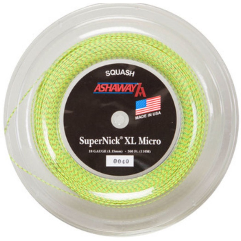 Ashaway SuperNick XL Micro  Squash STRINGING SERVICE