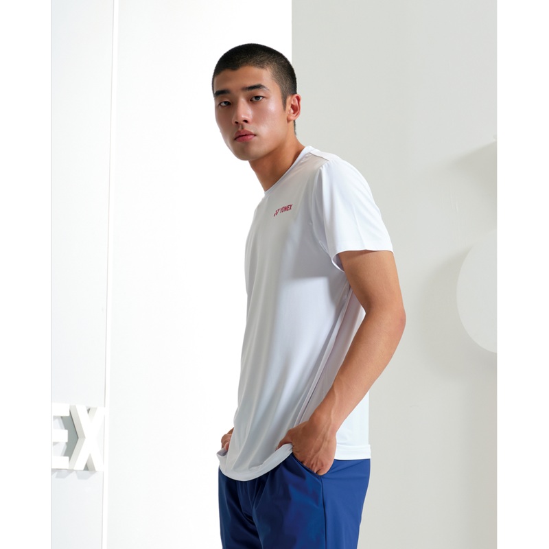 YONEX Men’s T-Shirt 249TR009M|WHITE|95(M)|100(L)|105(XL)|110(XXL)