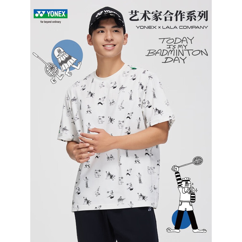 YONEX UNI T-Shirt 115434BCR|Off White (200)|S|M|L|O (XL)|XO (XXL)|XXO (XXXL)
