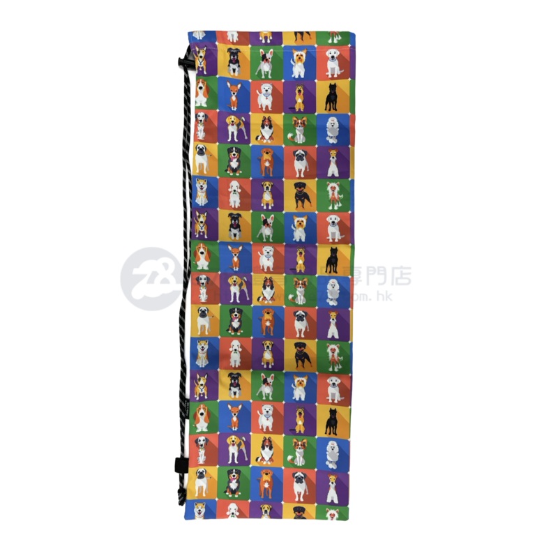 Handmade Water Resistant Racket Case (Dog Tiles 455)