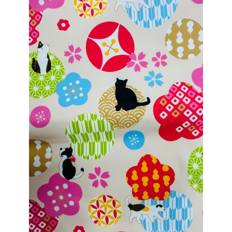 Handmade Water Resistant handle Case (Japanese Floral Cat 476)