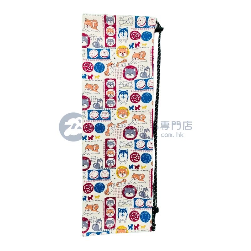 Handmade Water Resistant Racket Case (Japanese Shiba Parade 494)