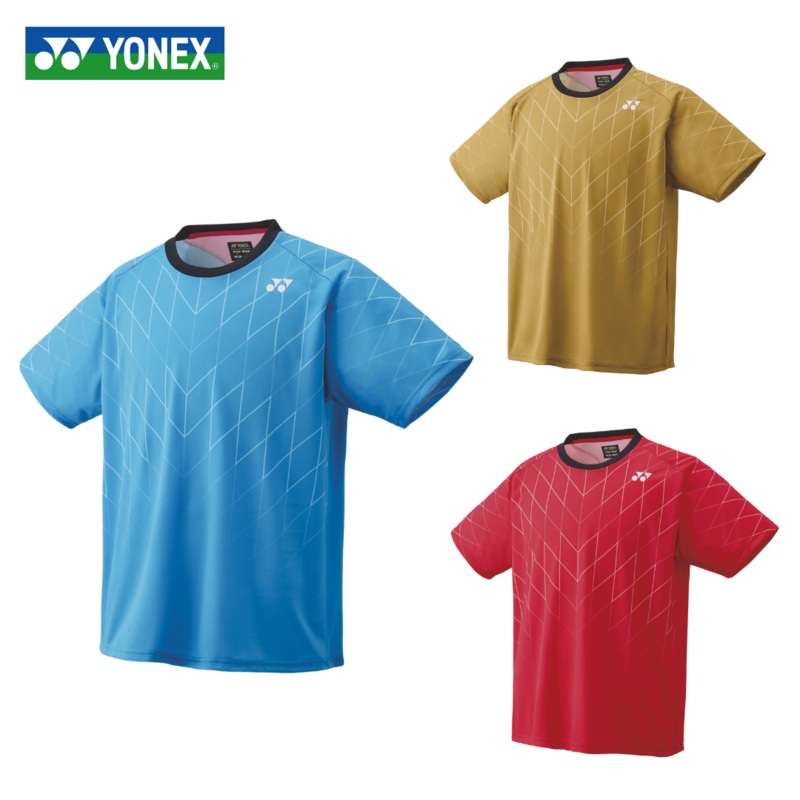 YONEX UNI Dry T-shirt 16830|Gold (016)|Japan Red (364)|Cerulean Blue (449)|SS (XS)|S|M|L|O  (XL)|XO  (XXL)