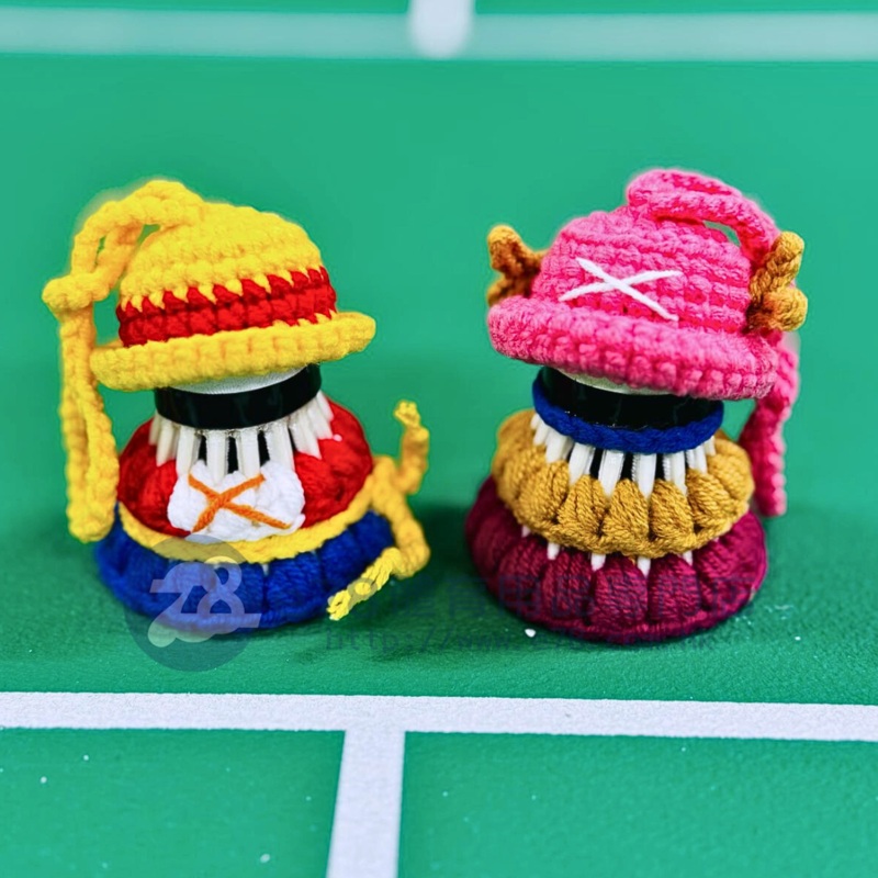 Handmade ONE PIECE Badminton Shuttlecocks Keychain CKEY014