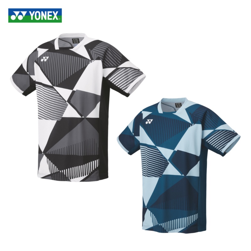 YONEX Men’s Game Shirt 10635|Black (007)|Ink Blue (113)|M|L