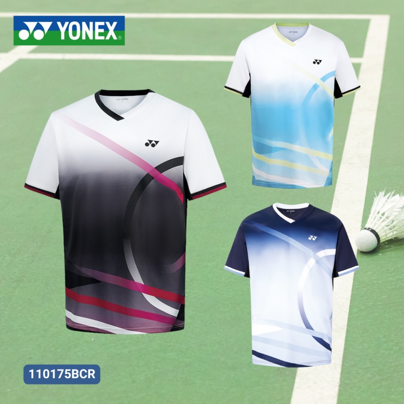 YONEX Men’s T-shirt 110175BCR|White (011)|Black (007)|Navy (019)|M|L|O (XL)|XO (XXL)|XXO (XXXL)